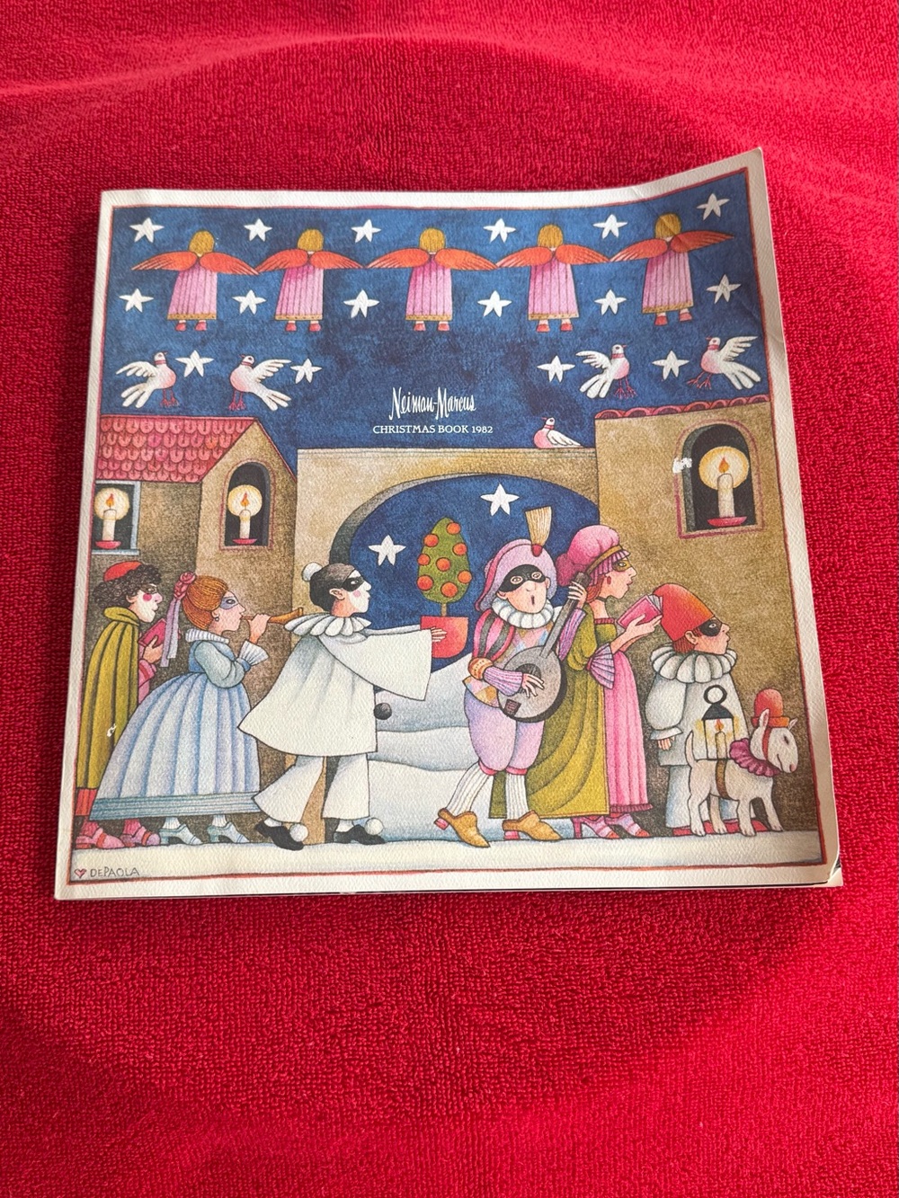 Neiman Marcus Christmas Book 1982 Holiday Carolers Print Catalog Vintage